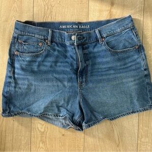 American Eagle Women's Blue Denim Shorts Stridgid Relaxed Denim Size 12
